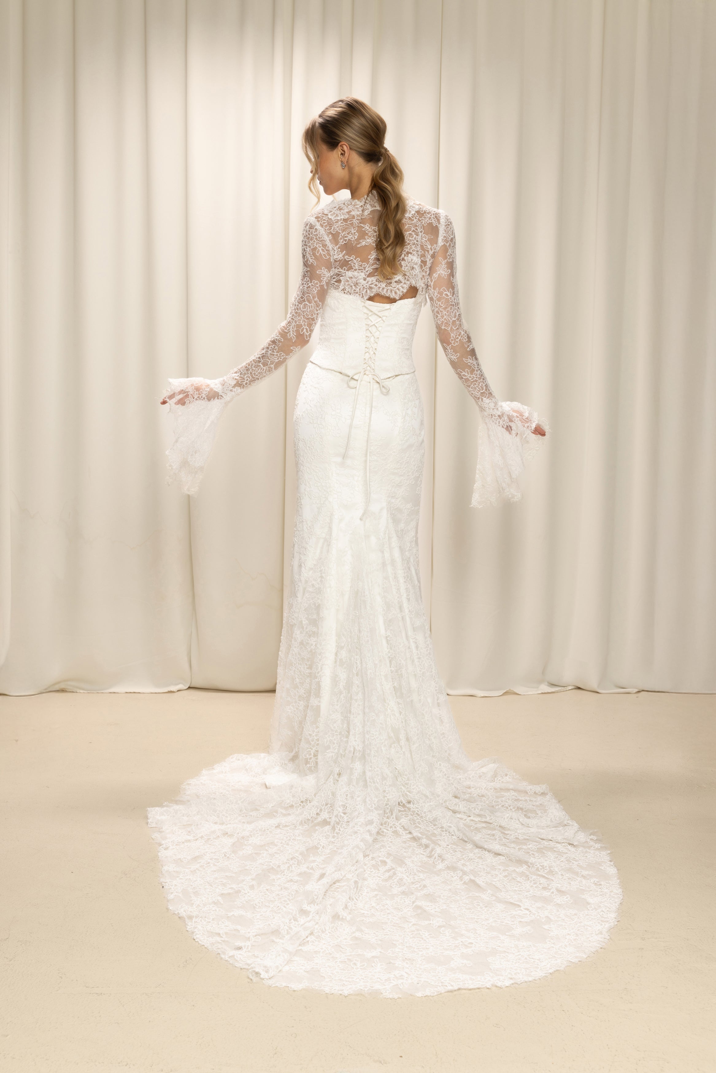 Chorded Lace Bolero (Bell Cuff)